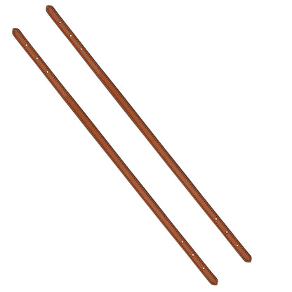 ALLZEDREAM Microfiber Leather Purse Strap Replacement Tote Bag Handbag Shoulder Handles 2 Pcs, Brown, 1.8cm