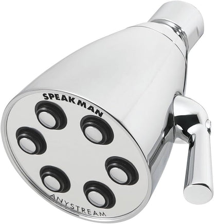 Speakman, Satin S-2252-AB-E2 Signature Brass Icon Anystream Adjustable Shower Head, 2.0 GPM