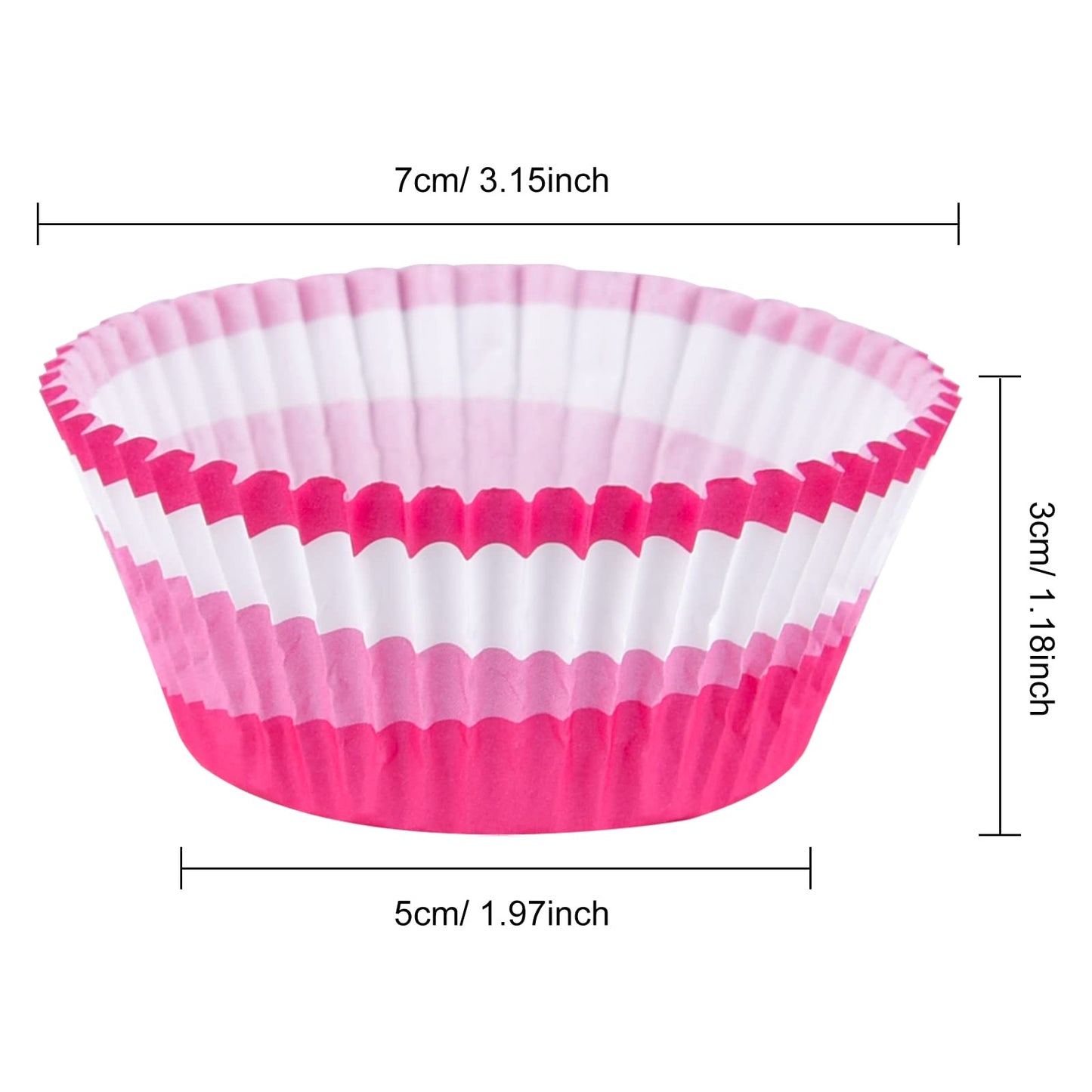 ELECLAND 600 Pcs Valentine's Day Cupcake Liners Baking Muffin Paper Cups Cases Baking Cups Wrappers Decorations for Party Supplies
