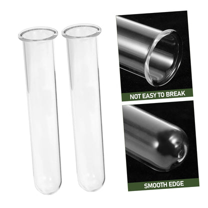 Zerodeko 5pcs Glass Propagation Tubes for Live Plants Hydroponic Test Tube Planter Transparent Glass Vases for Home Office Terrarium Cuttings Root Observation