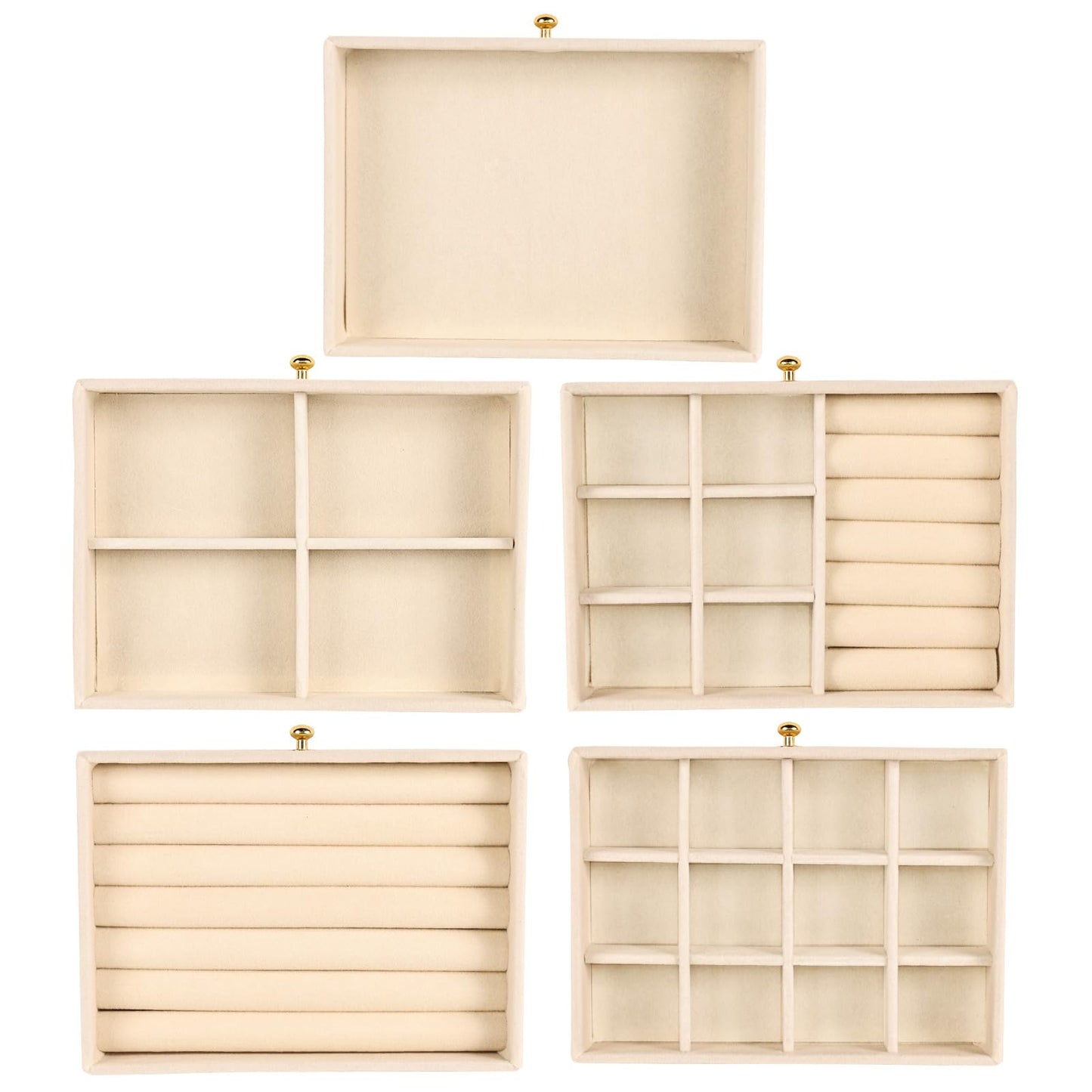 Greenfeather Jewelry Organizer and Storage with 7 Removable Drawers, Clear Acrylic Jewelry Box with 16 Necklace Hooks 48 Pairs of Earring Holes 5 Velvet-Lined Drawers for Rings Bracelets Necklaces