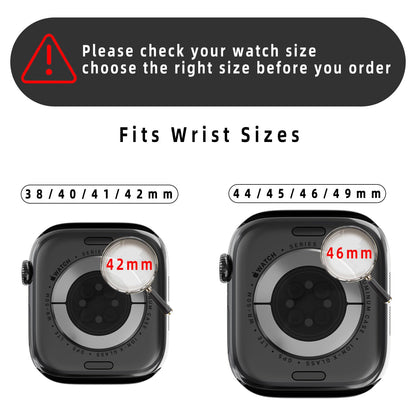 Designer Genuine Leather Band Compatible with Apple Watch Ultra/SE/Series 10/9/8/7/6/5/4/3/2/1 (49mm-38mm), Magnetic Buckle Replacement Strap for Men & Women