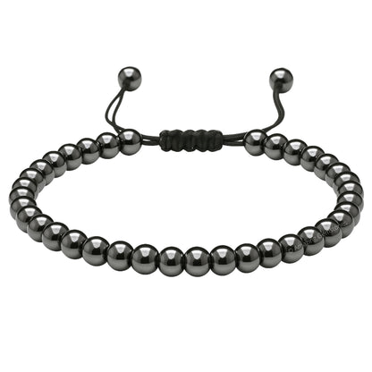 Amazing Gemstone Hematite Anklet Ankle Bracelet for Women - Adjustable Stone Anklets for Everyday Wear, Elegant Gift Jewelry for Mom, Sister or Friend