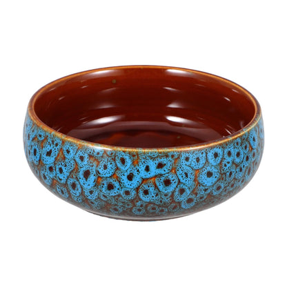 Gogogmee Ceramic Lotus Bowl Planter No Drainage Hydroponic Water Lily Pot for Indoor Aquatic Plants Succulents and Decorative Home Garden