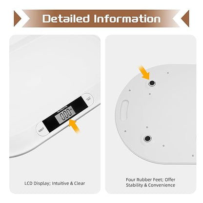 Baby Scale,Digital Baby Scale Weight All Family, Weighing Newborn Wiggly Babies, Pets, Cat and Dog