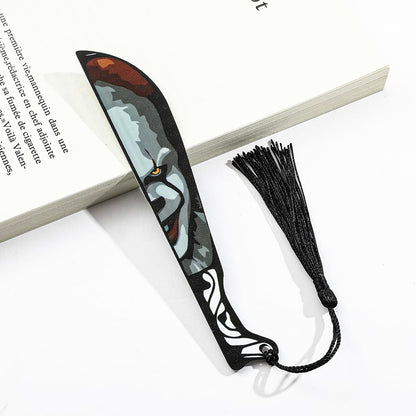 6PCS Horror Movie Dagger Acrylic Bookmarks - Durable Scary Knife Bookmark for Women or Men, Reading Accessories for Book Lovers, Spooky Halloween Gift (Knife Bookmarks)