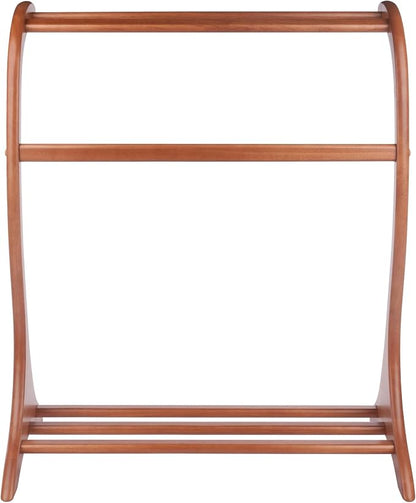 Winsome Bella Blanket Rack in Teak Finish