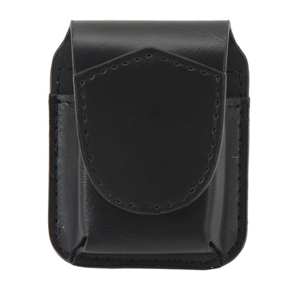 Lighter Pouch Belt Loop PU Holder Scratch Soft Lining Magnetic Buckle Lighter Waist Case Outdoor Travel (Black)