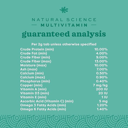 Oxbow Natural Science Multi-Vitamin, High Fiber Supplement for Rabbit & Guinea Pig, Made with Timothy Hay, Multi-Pet Households, Omega 3 & 6 Fatty Acids, Made in USA, 4.2 oz Bag, 3 Pack