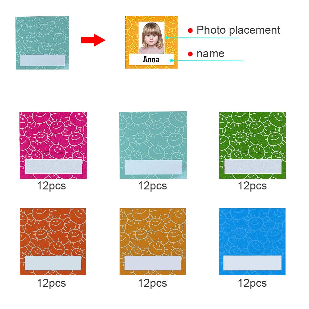 amzoya Attendance Pocket Chart with 72 Student Cards-Classroom Behavior Tracker for Perschool to Elementary,Pocket Chart for Classroom…