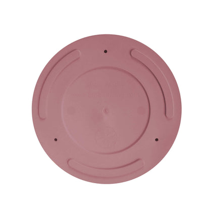 Bloem Mathers 6" Plastic Planter - Modern Indoor Pot with Drainage Holes and Saucer Tray, Dusty Rose