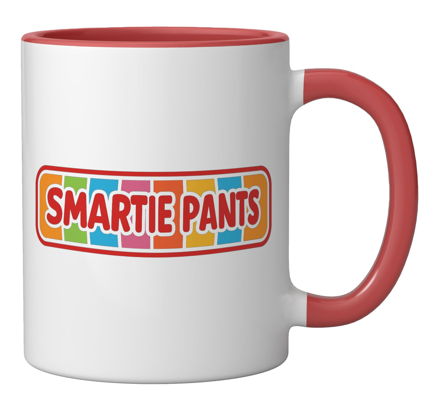 Smartie Pants Halloween Costume Ceramic Mug, Red/White