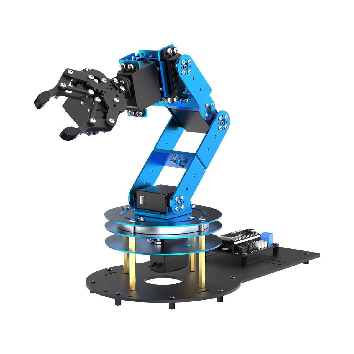 Robotic Arm Kit 6DOF Programming Robot Arm with 6 Servos, Handle, Mechanical Claw, etc, PC Software APP Control with Tutorial for Arduino STEM Education & Engineering Science Kits, LeArm Open Source