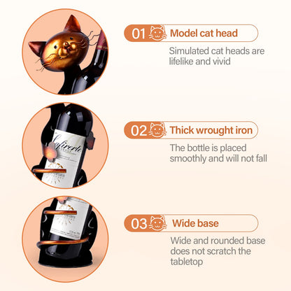 Drincarier Cat Decor Wine Holder Wine Rack Wine Bottle Holder Wine Cat,Gift for Halloween and Christmas,Cat Gifts for Cat Lovers………
