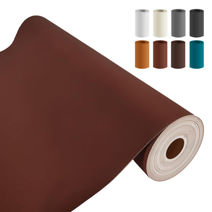 AOOTOOLINK Leather Repair Patch 17X158 Inch Self Adhesive Leather Repair, Large Leather Repair Tape for Couches, Furniture, Car Seats, Cabinets, Sofa, Handbags (Dark Brown, 17X158 Inch)