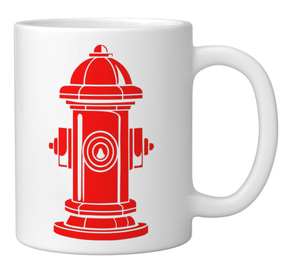 Fire hydrant for firefighter costume halloween party Ceramic Mug, White