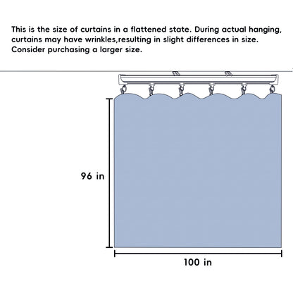 cbsroro Room Divider Ceiling Mounted Curtains Track Sets Extra Wide Blackout Curtain Flexible Tracks for Bedroom Privacy Partition Separator, 1 Panel Black Drape and White Rail, W8.3 x H8ft