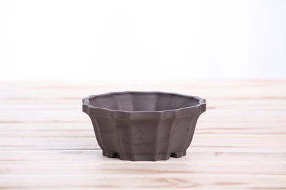Willow Bonsai Ceramics Flower Design Bonsai Pot 4.5 Inch – Elegant Ceramic Bonsai & Succulent Pot, High‑Fired Frost‑Proof Stoneware with Drainage+Wiring Holes, Handmade in USA