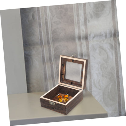 Box Box Glass Jewelry Display Case Clear Display Box Glass Terrariums for Plants Collection Box Shadow Box Frame Jewelry Containers Shadowbox Frame Collection Box