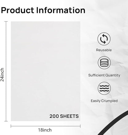 Large Moving Paper Packing Sheets 18x24 Inch Newsprint Paper for Packaging Moving Shipping Supplies, Wrapping Fragile Items, Pet Cage Liners 5.3LB