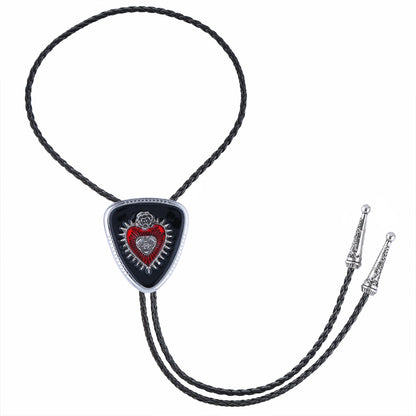 GelConnie Bolo Tie Black Vincent Vega Bolo Tie for Men Women Goth Cowboy String Ties Western Bolero Ties Men