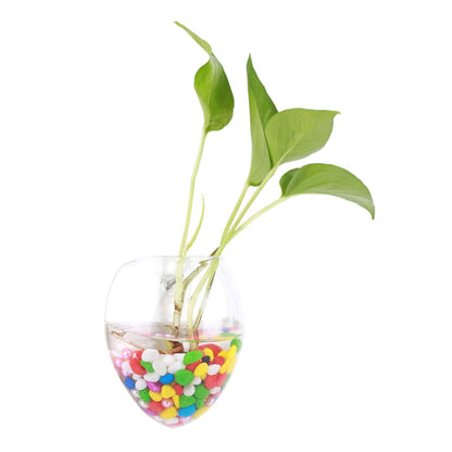 Jwthee 2Pcs Wall Planter, Glass Terrarium Hanging Plant Holder Wall Hanging Glass Terrariums Planter Wall Hanging Glass Propagation Plant Terrarium Container for Propagating Hydroponic Plants(F)