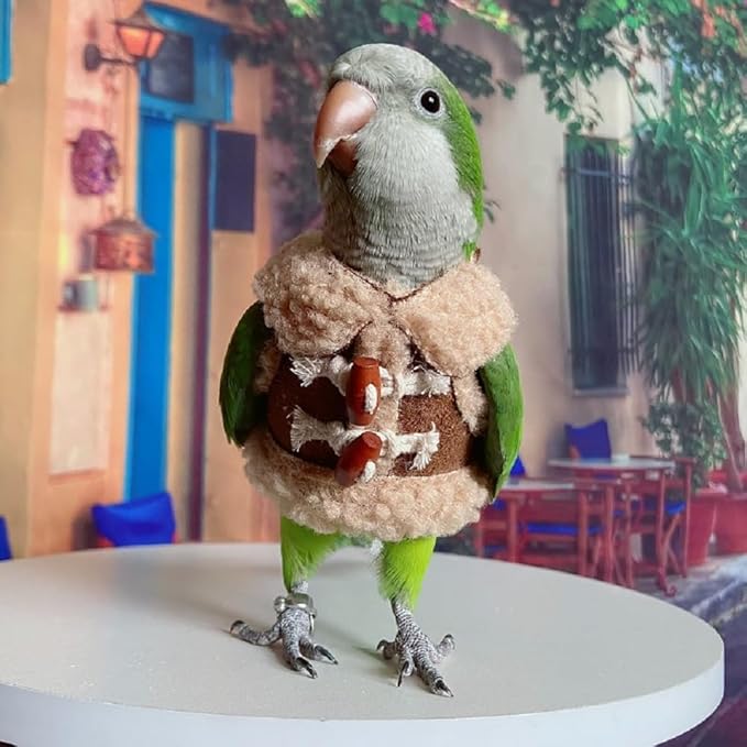 Bird Diaper Flight Suit Parrot Costume pet Animal Costume, Applicable to Birds and Parrots Warm Supplies. (XL)