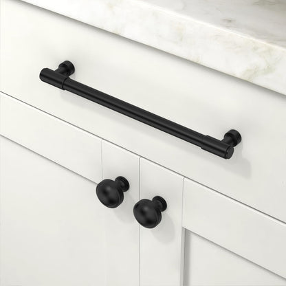 Talentedeco 10 Pack Matte Black Cabinet Pulls 7.5 Inch(192mm) Kitchen Cabinet Handles Cabinet Hardware for Drawer Pulls