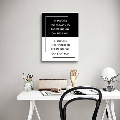 Motivational Poster Wall Art Inspirational Quotes If You Are Sign Picture Print Positive Saying Painting Artwork for Modern Home Bedroom Office Workplace Stretched and Framed [18''Hx24''W]