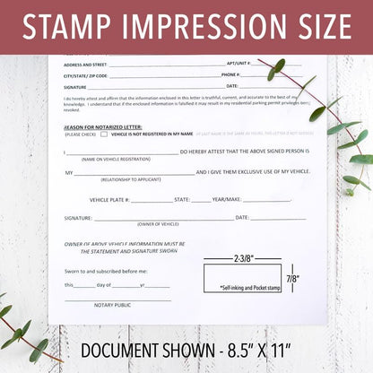 Oregon Notary Stamp | State Notary Self-Inking Stamp | Official Seal | Meets Required Specifications