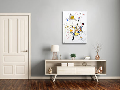 Wieco Art Framed Canvas Wall Art Composition VII, 1913 by Wassily Kandinsky Classic Abstract Famous Paintings Reproductions Canvas Wall Art for Home Decoration
