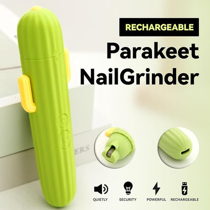 Bird Nail Grinder Upgraded Bird & Cat Nail Clipper rwith LED Lamp 2-Speed Electric Rechargeable Bird Beak Grinding Stone for Cats Dogs Bird Parrot Budgerigars Parakeets Myna Conure Parakeets Lovebirds