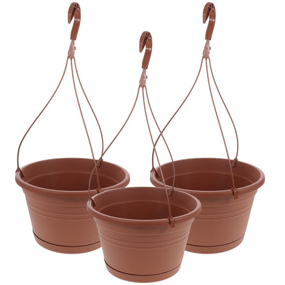 3Pcs Hanging Hanging Plant Pot Basket with Drainage Holes for Home Balcony Pots