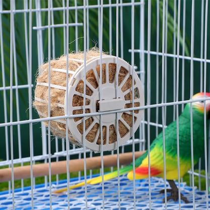 Yardwe 2 Sets Natural Jute Bird Nesting Material for Parakeet Canary Finch Soft Comfortable Bedding 2.87X2.87X2.55 Inches