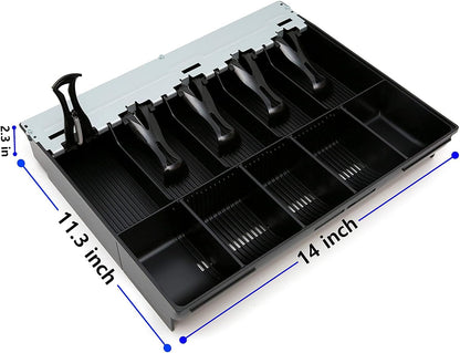 HK SYSTEMS SAM4S Cash Drawer Insert Money Tray 57 with 160key Wet Cover, 5 Bills and 5 Coins (Bundle)