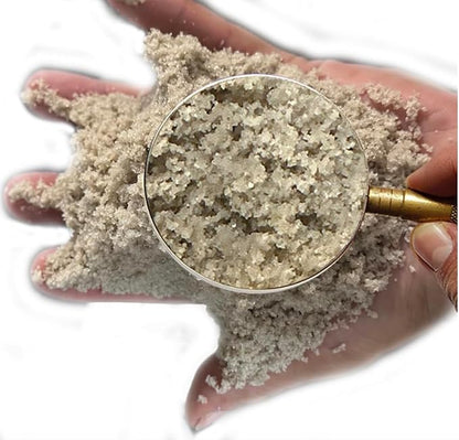 3 Pounds Natural Decorative Real Sand for use in Crafts, Decor, Vase Filler and More | Natural and Non-Toxic, Fun Wet and Dry Indoor and Outdoor, Sandbox, Therapy, and Table Use. W/Container.