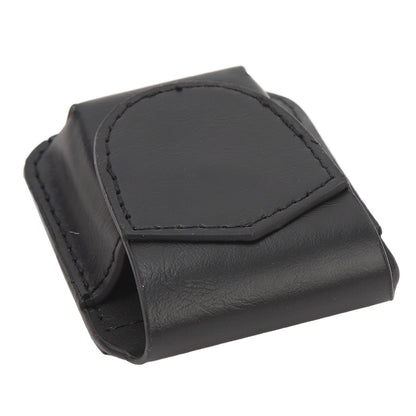Lighter Pouch Belt Loop PU Holder Scratch Soft Lining Magnetic Buckle Lighter Waist Case Outdoor Travel (Black)