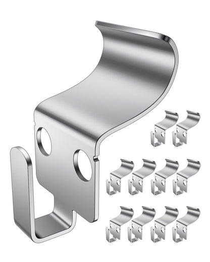 BOF Creations Vinyl Siding Hooks, No-Hole Hooks Vinyl Siding Hangers,Heavy Duty Siding Hooks for Hanging Outdoor, 10 Pack