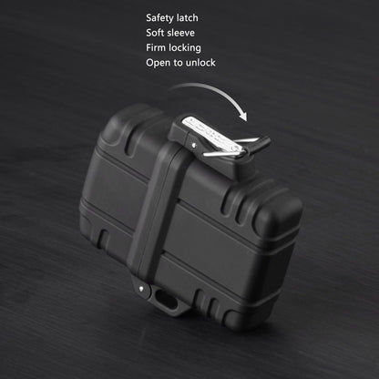 CHICIRIS Plastic Lighter Case, Black Sealed Design, Durable Pocket Container for Outdoor Adventures, Hiking, Camping & Traveling