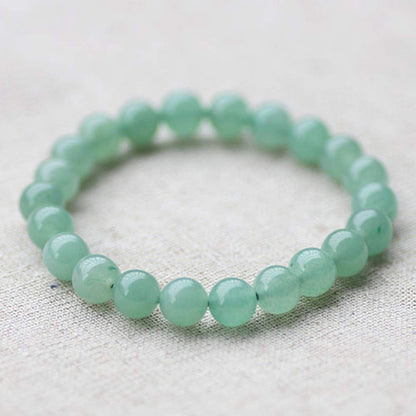 Natural Stone Beads 100pcs 6mm Green Aventurine Round Genuine Stone Beading Loose Gemstone Hole 1mm DIY Charm Smooth Beads for Bracelet Necklace Earrings Jewelry Making (Green Aventurine, 6mm)
