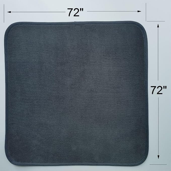 Dog Pee Pad 72x72 in Washable, Waterproof, Non Slip Pet Pad for Training