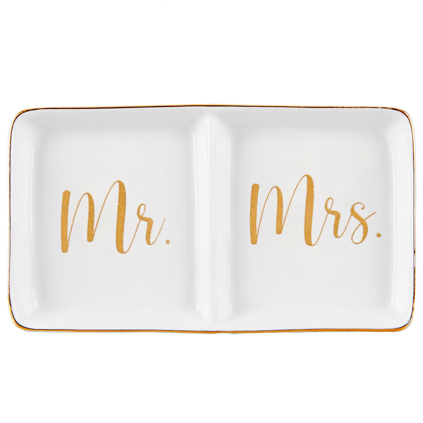 Spegiffu Mr. & Mrs. Ring Dish Engagement Wedding Ring Holder Gift for Future Mrs. / Newlywed - Her Engagement Wedding Gifts for Newly Engaged Couples Bridal Shower Gifts for Bride to be