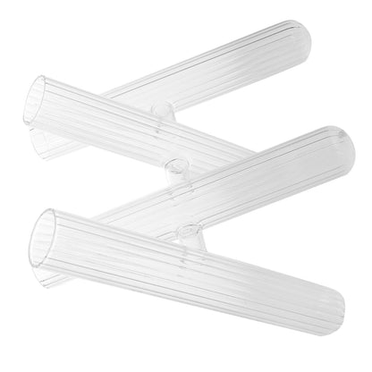 Yardwe Clear Glass Test Tube Vases for Hydroponic Plants Decorative Terrarium Tube Holders for Flower Display Desk Windowsill Supports Plant Growth and Home Decor