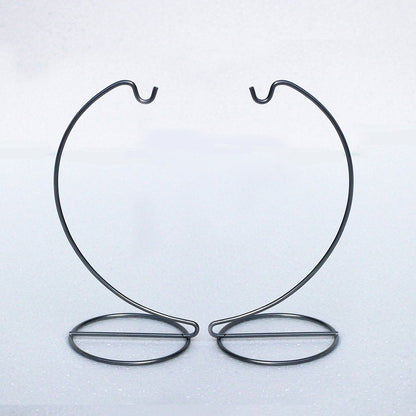 YEARCHY Ornament Display Hanger Rack Stand Hook Chrismas Ornament Party Decoration Holder Air Plant Flower Pot Hanging Terrarium Home Office Decoration (2, 9.1'x4.1'), Black