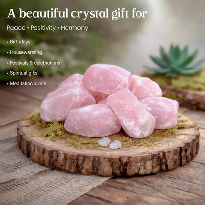 Crocon® 1LB Rose Quartz Rough Bulk Rocks Natural Stone Spiritual Gifts Raw Gemstone Crystals And Stones Tumbling Cabbing Polishing Gem Mining Chakra Balancing Reiki Healing Good Luck Home Office Décor