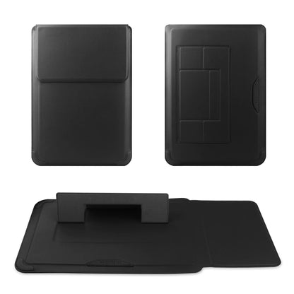 HoYiXi 15 16 Inch Laptop Sleeve Case Leather Bag for MacBook Pro 16 2021 & 2019/ASUS Vivobook 15/Huawei MateBook D15/HP 15.6" PC/MacBook Pro 15/Surface Laptop 3/Dell Inspiron 15/IdeaPad, Black