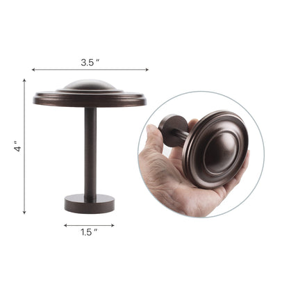 Deco Window Holdback/Curtain Tieback (Set of 2) Spin Medallion Brown Oil Rubbed
