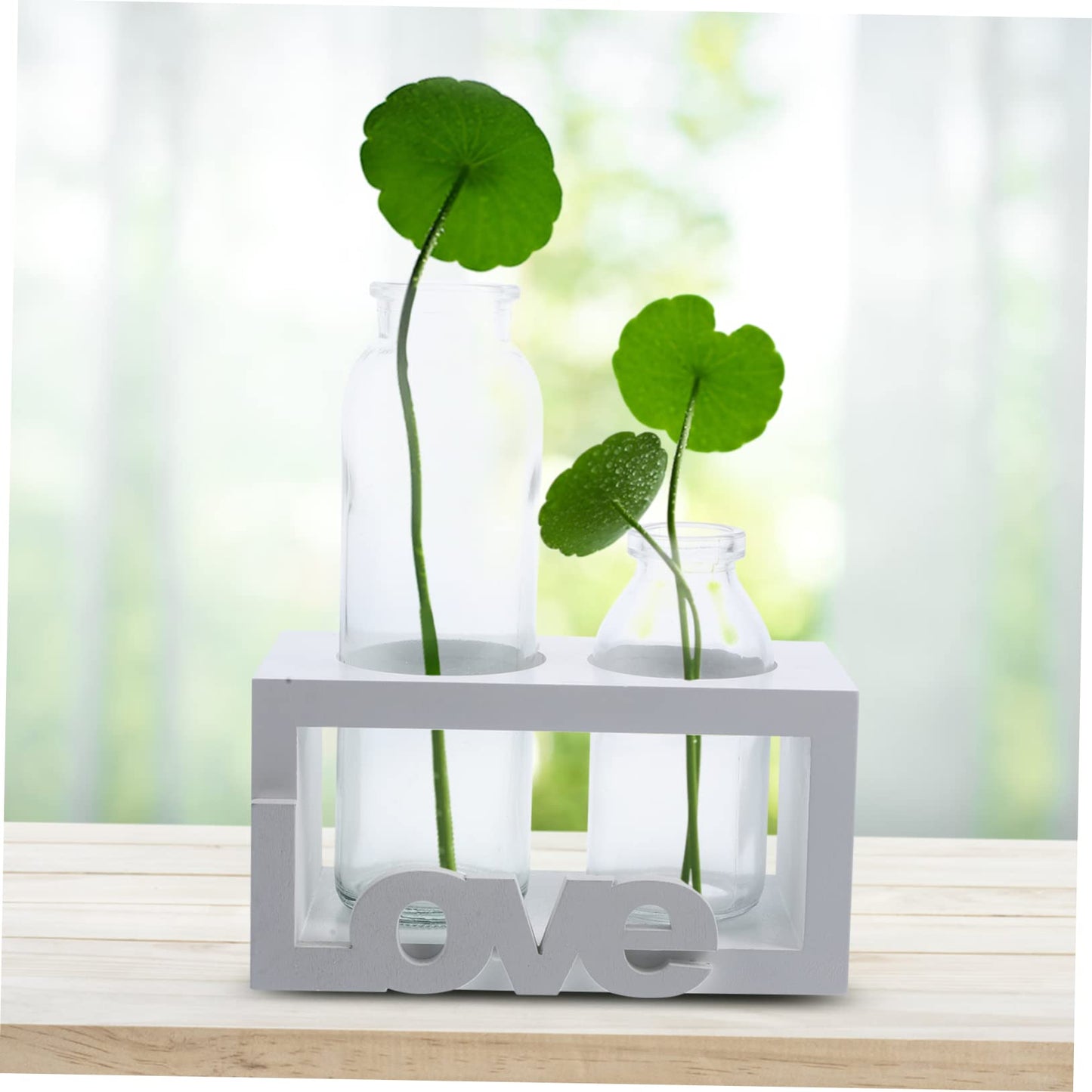 Parliky Glass Plant Vase Stand Air Plant Holder Propagating Vase Terrarium for Indoor Decor