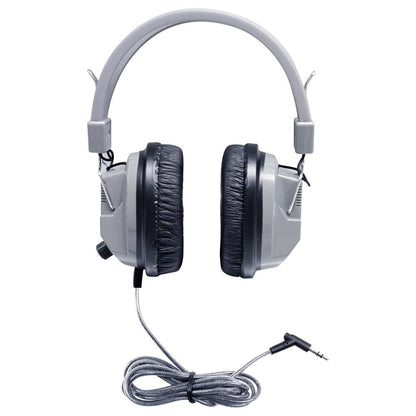 HamiltonBuhl SC‑7V SchoolMate Deluxe Stereo Headphones – 3.5mm Plug, On‑Ear Volume Control, Chew‑Resistant Dura‑Cord, Replaceable Leatherette Cushions, Heavy‑Duty Reclosable Storage Bag
