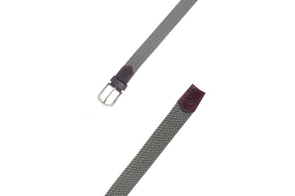 Elastic Woven Braided Belts for Men and Women Stretch Belt for Golf, Casual Wear Golf by Aaron Leather Goods (Graphite, 34)